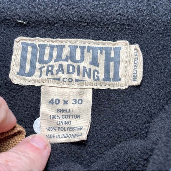 Duluth Trading Co. Fleece Lined Cargo Pants Men’s 40x30 #3237-18 Work Pants - Picture 14 of 16